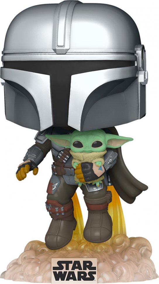 Фигурка Funko POP! Bobble: Star Wars: Mandalorian: Mando Flying w/Jet 50959 картинка