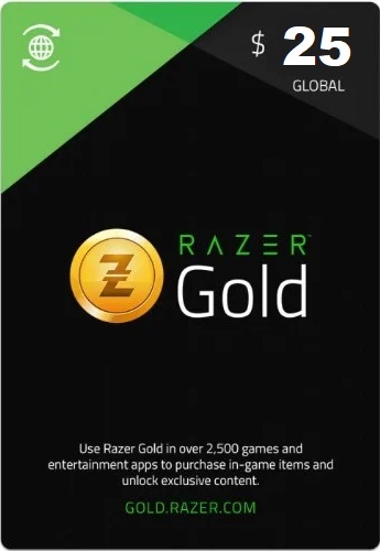 Карта пополнения Razer Gold 25 Долларов (Global) фото