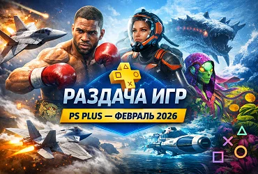 Раздача PlayStation Plus в феврале 2026 — какие игры получат подписчики PS Plus