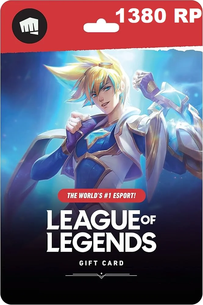 Карта пополнения League of Legends 1380 RP (Турция) фото