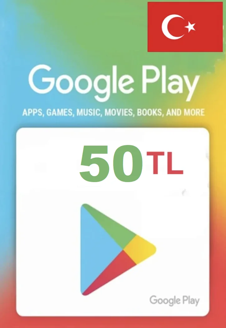 Карта пополнения Google Play 50 TL (Турция) фото