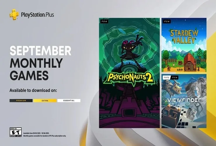 PlayStation Plus в сентябре 2025: Psychonauts 2, Stardew Valley и Viewfinder