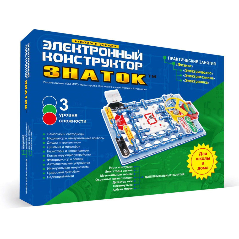 Электронный конструктор "Знаток" 999 схем + школа картинка