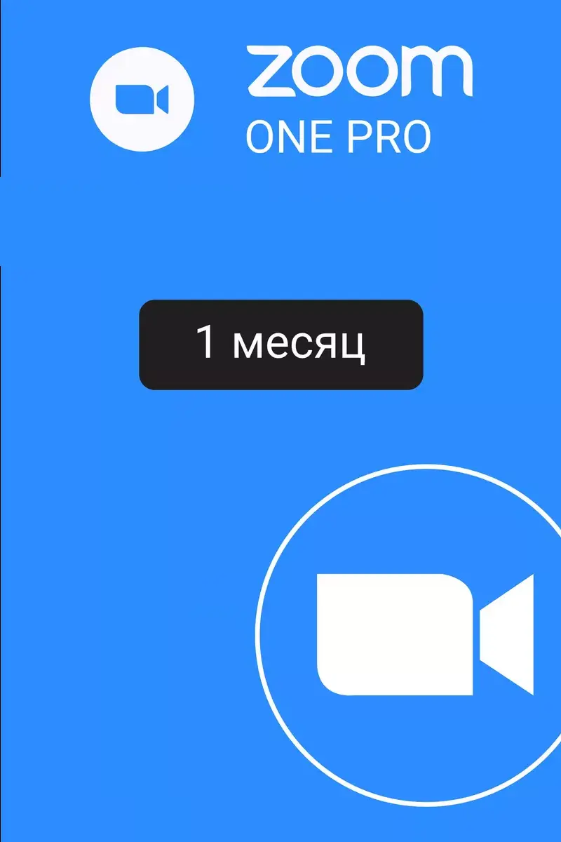 Подписка Zoom Профессиональный 1 месяц (активация сотрудником) фото