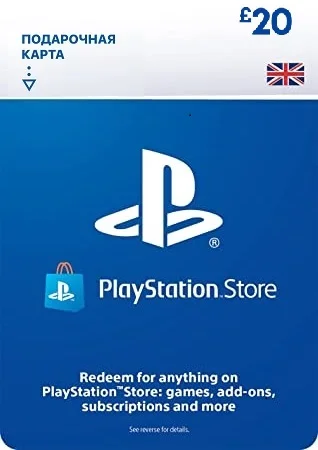 Карта Пополнения PSN 20 Фунтов фото