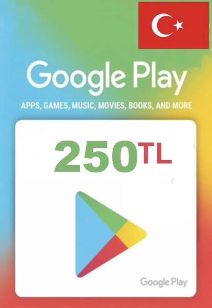 Карта пополнения Google Play 250 TL (Турция) фото