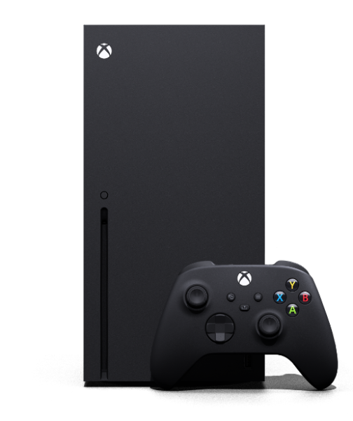 Игровая приставка Xbox Series X – вид спереди