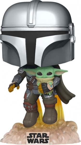 Фигурка Funko POP! Bobble: Star Wars: Mandalorian: Mando Flying w/Jet 50959 картинка