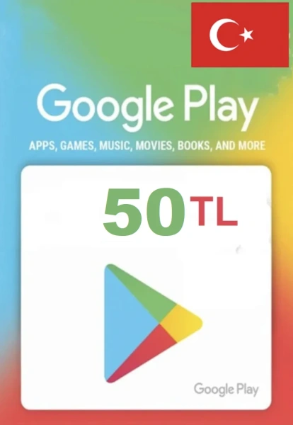 Карта пополнения Google Play 50 TL (Турция) фото