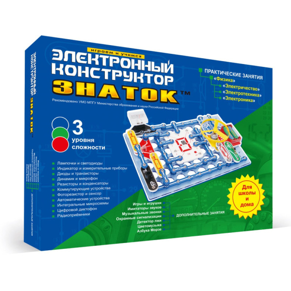 Электронный конструктор "Знаток" 999 схем + школа картинка