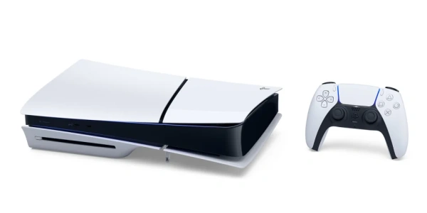 Игровая приставка PlayStation 5 Slim – вид спереди